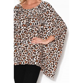 Tan Leopard Bamboo Top