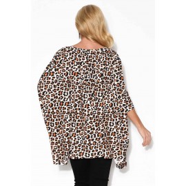 Tan Leopard Bamboo Top
