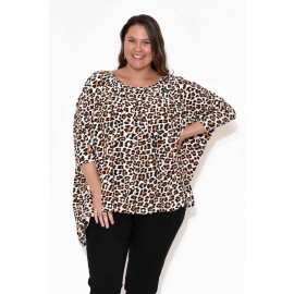 Tan Leopard Bamboo Top