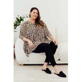 Tan Leopard Bamboo Top