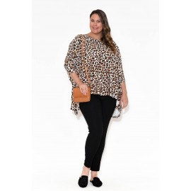 Tan Leopard Bamboo Top