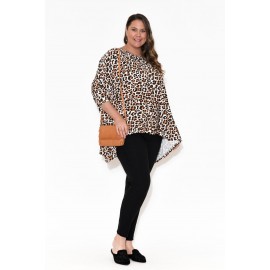 Tan Leopard Bamboo Top