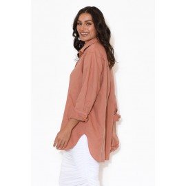 Rust Linen Shirt