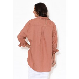 Rust Linen Shirt