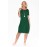 Green Tie Cotton Midi Dress